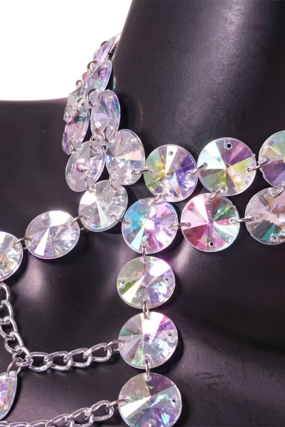 Crystal Butterfly Chain Body Harness Top