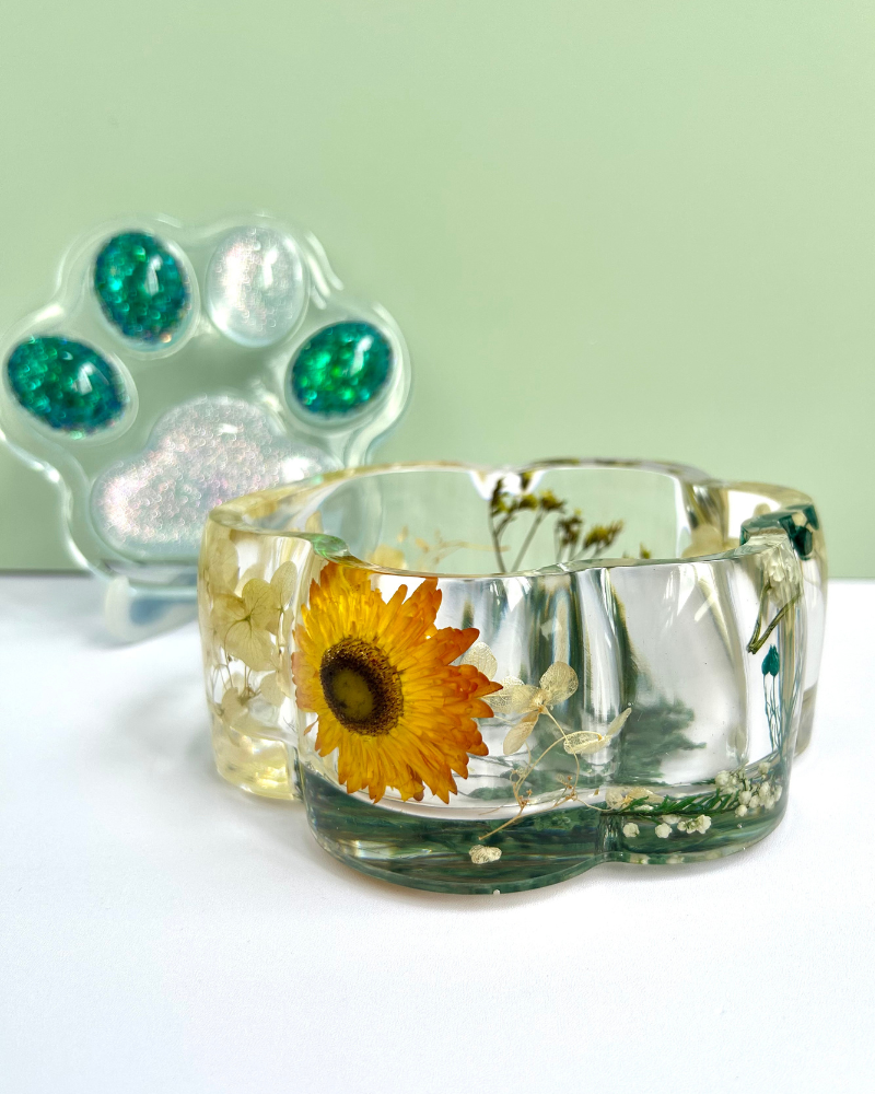 Green Forest-Themed Trinket Box