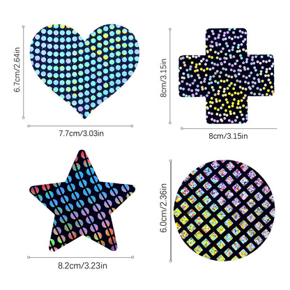 Laser Sparkle Self-Adhesive Nipple Covers