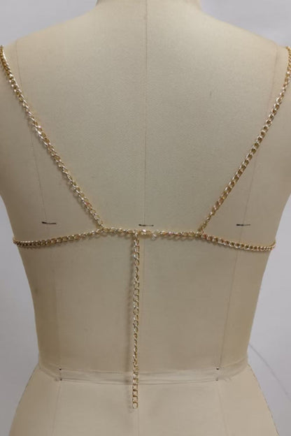 Gold Coin Fringe Chain Top