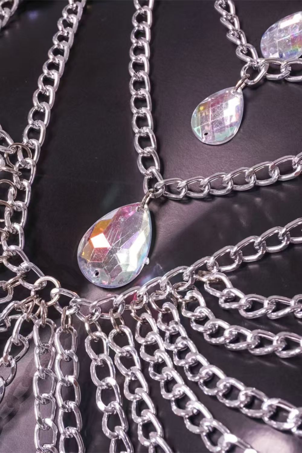 Crystal Butterfly Chain Body Harness Top