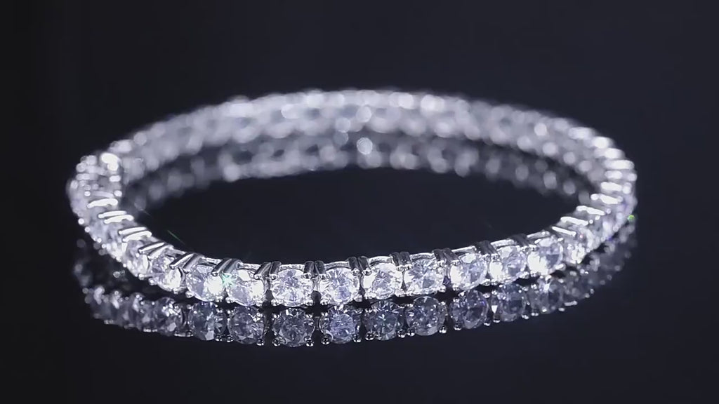 Classic Tennis Bracelet - Sparkling CZ Diamond Style