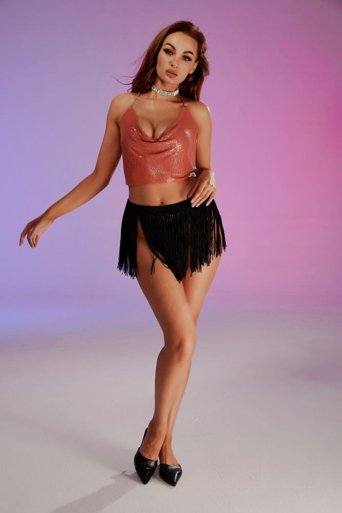Chainmail Mini Top - Orange