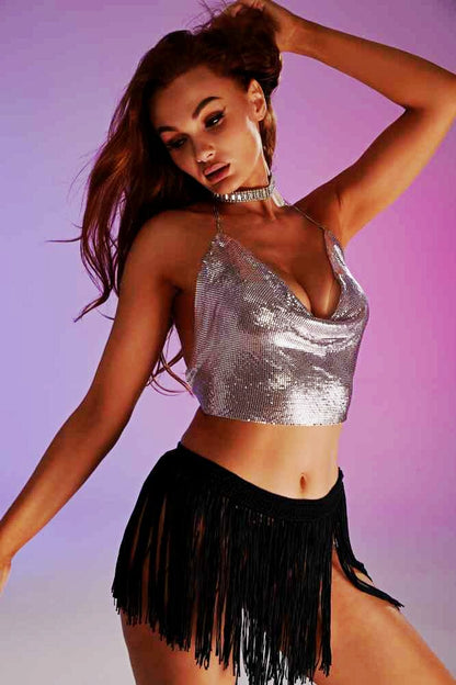 Chainmail Mini Top - Light Purple