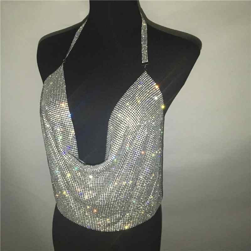 Draped Sparkly Top