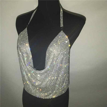 Draped Sparkly Top