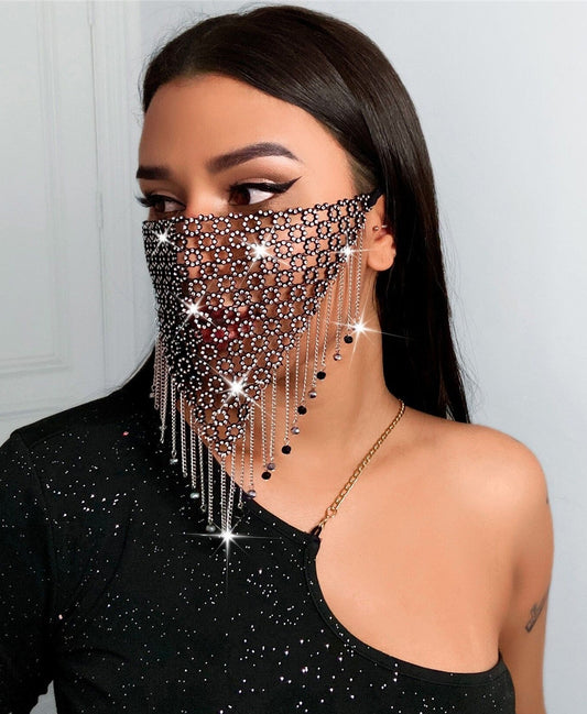 Tassel Triangle Face Mask