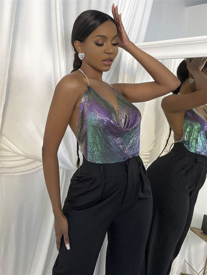 Chainmail Mini Top - Gradiant Purple