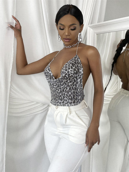 Chainmail Mini Top - Leopard