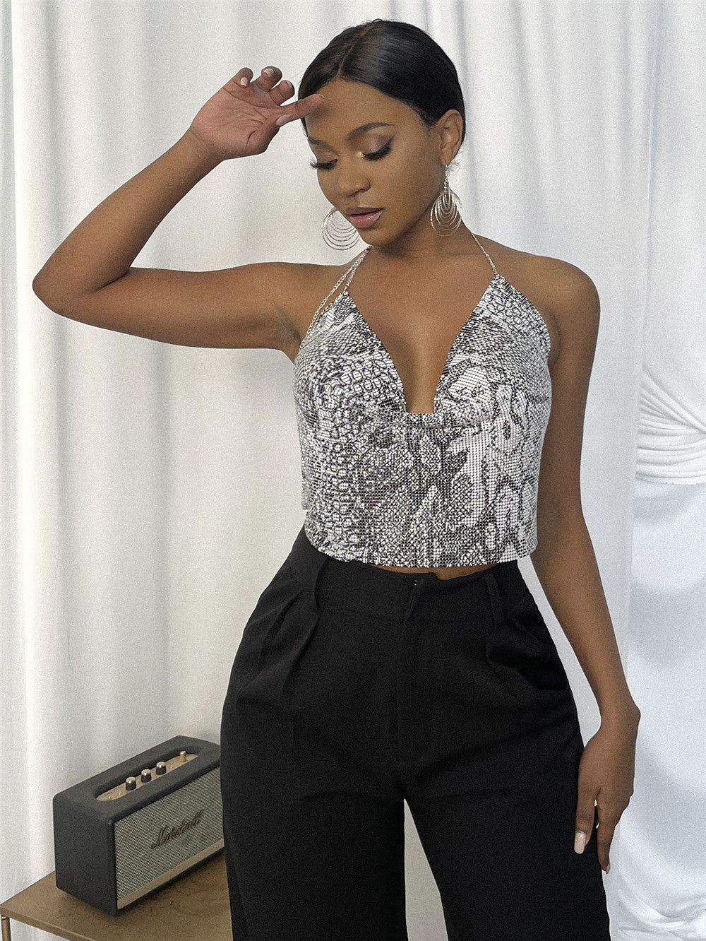 Chainmail Mini Top - Snake Skin