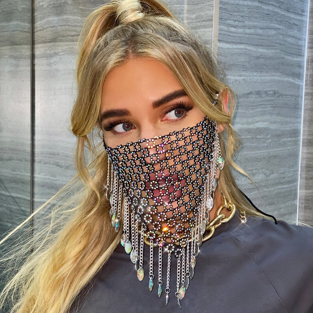 Tassel Triangle Face Mask