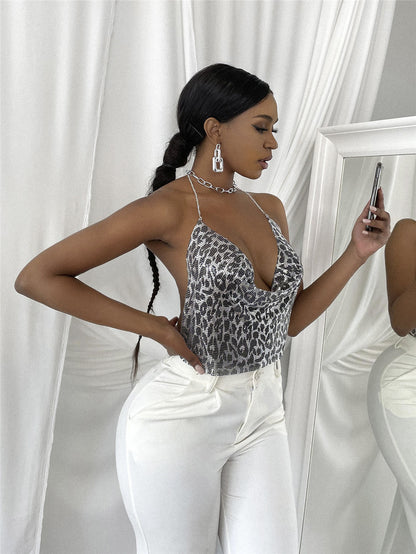 Chainmail Mini Top - Leopard