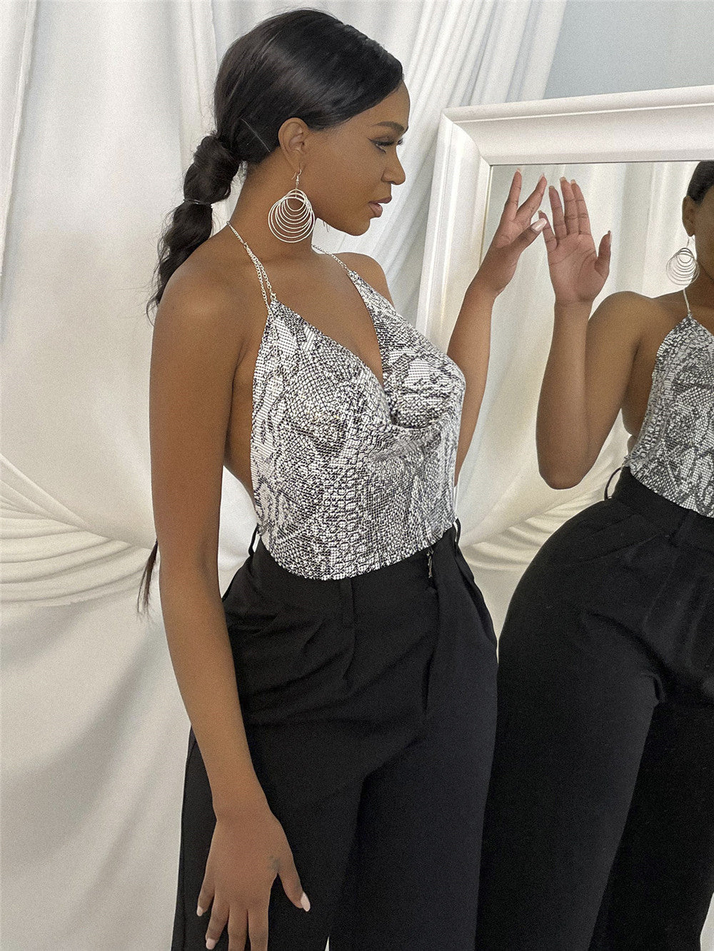 Chainmail Mini Top - Snake Skin