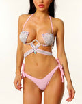 Pink Shiny Bikini Set
