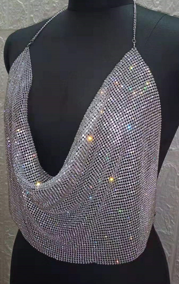 Shiny Draped Top