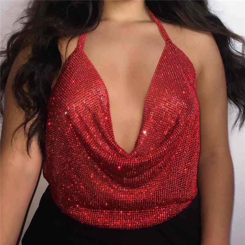 Draped Sparkly Top
