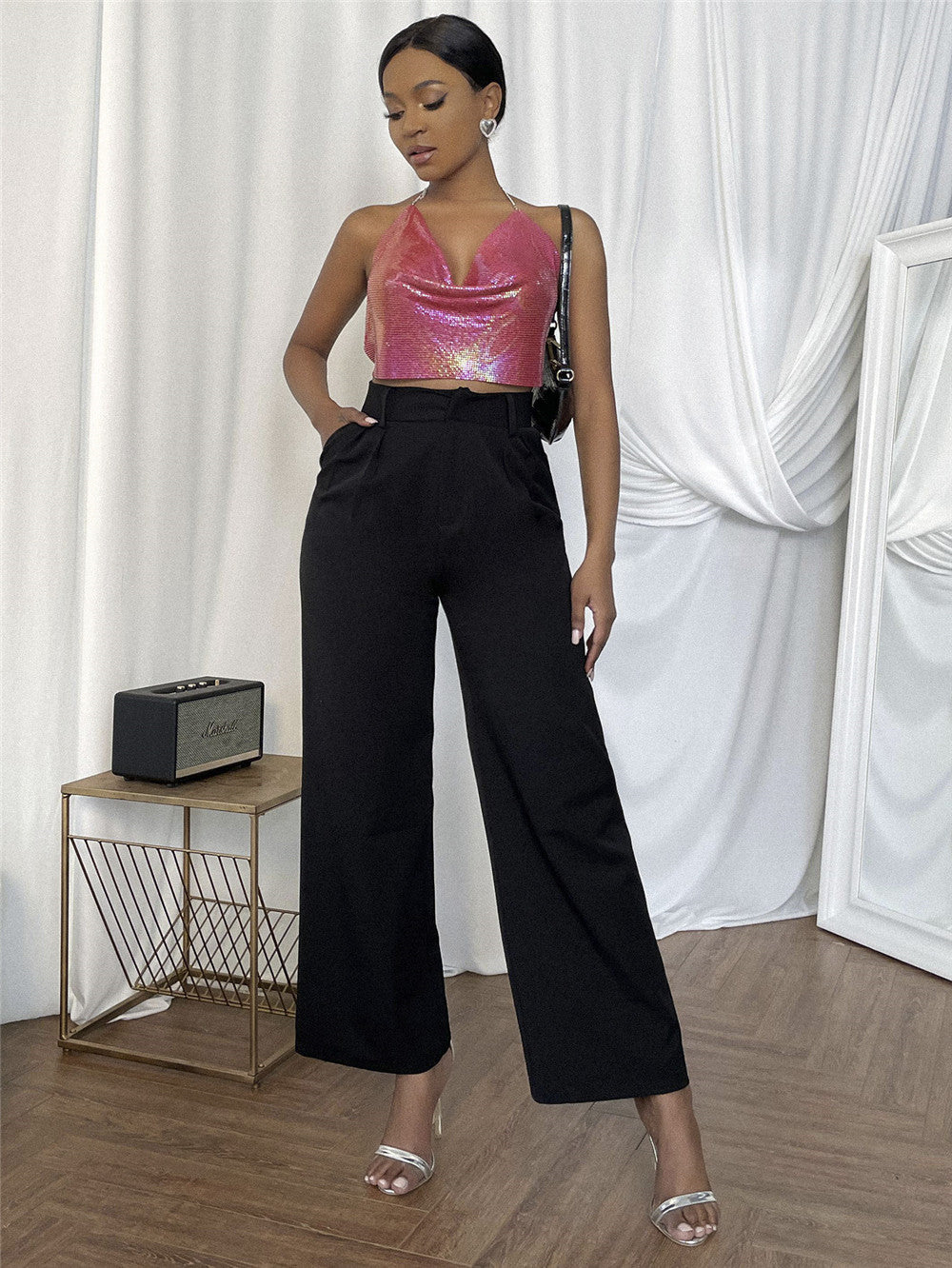 Chainmail Mini Top - Gradiant Pink