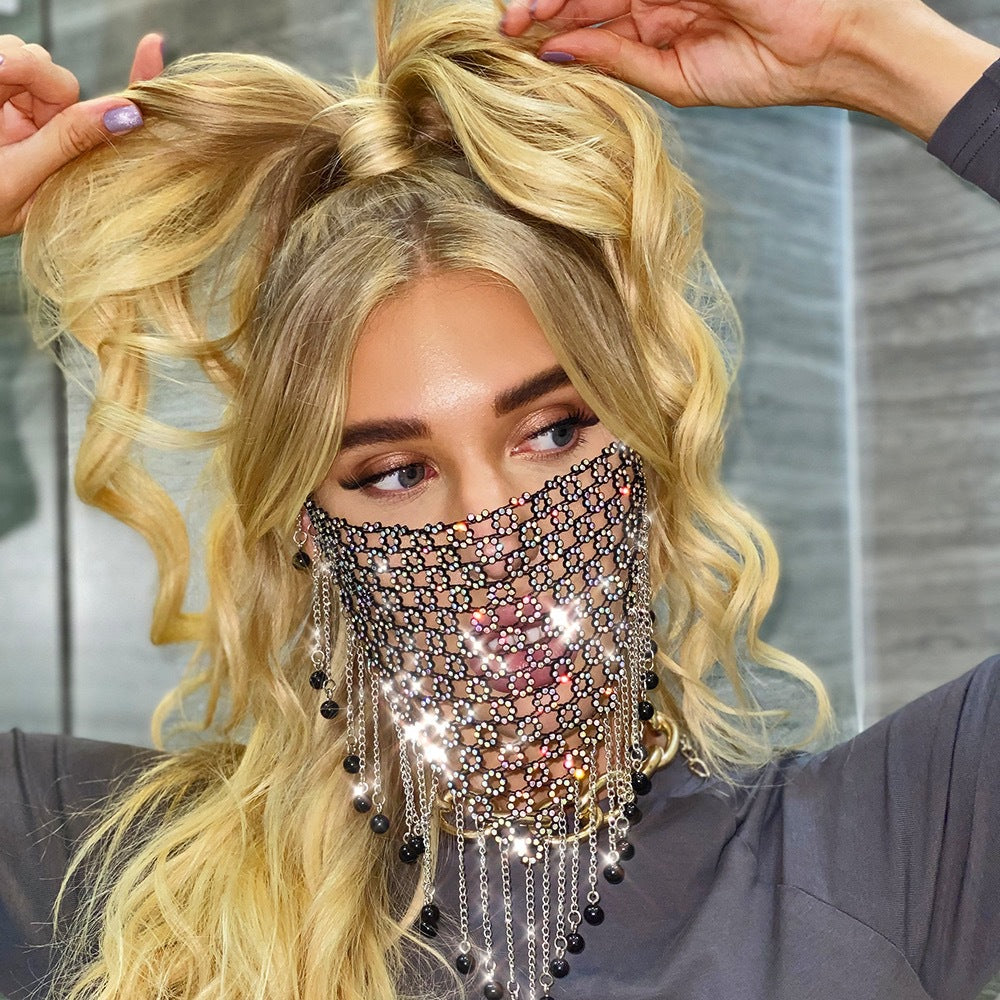 Tassel Triangle Face Mask
