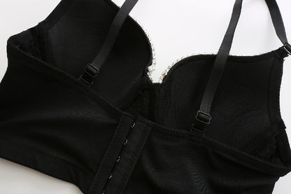 Rhinestone Crystal Corset Top