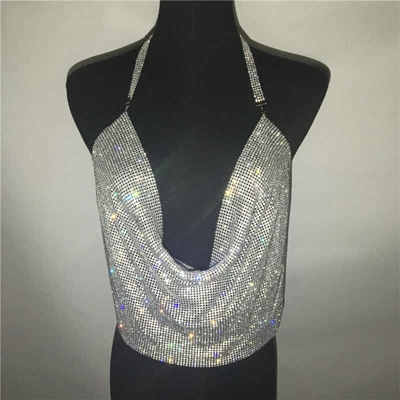 Draped Sparkly Top