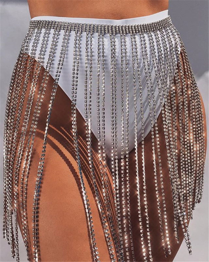 Diamante Tassle Skirt