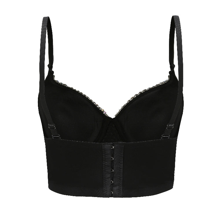 Rhinestone Crystal Corset Top
