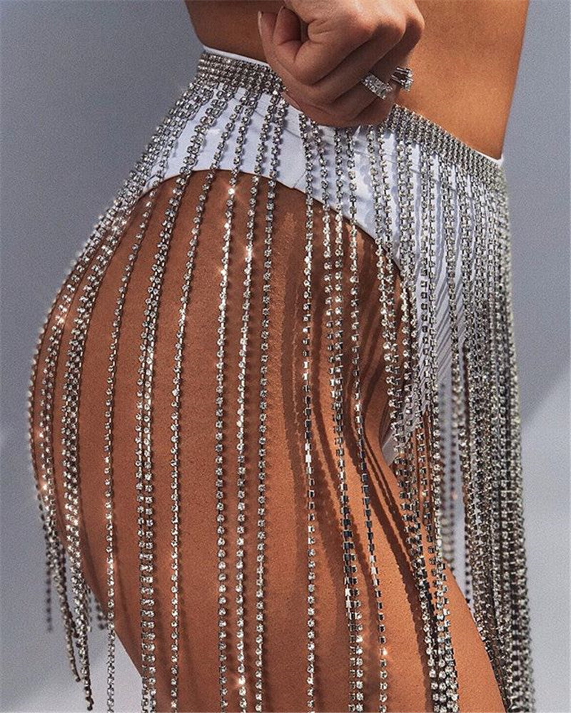 Diamante Tassle Skirt