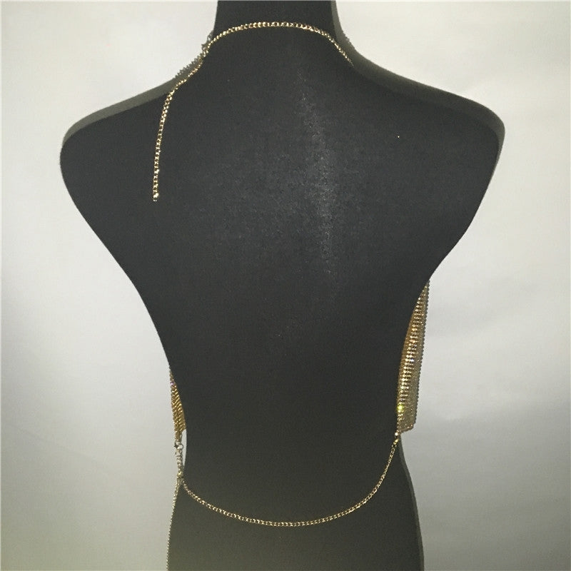 2PCS Sparkly Cami Top Skirt Set