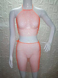 Weaving Mesh Top & Skirt