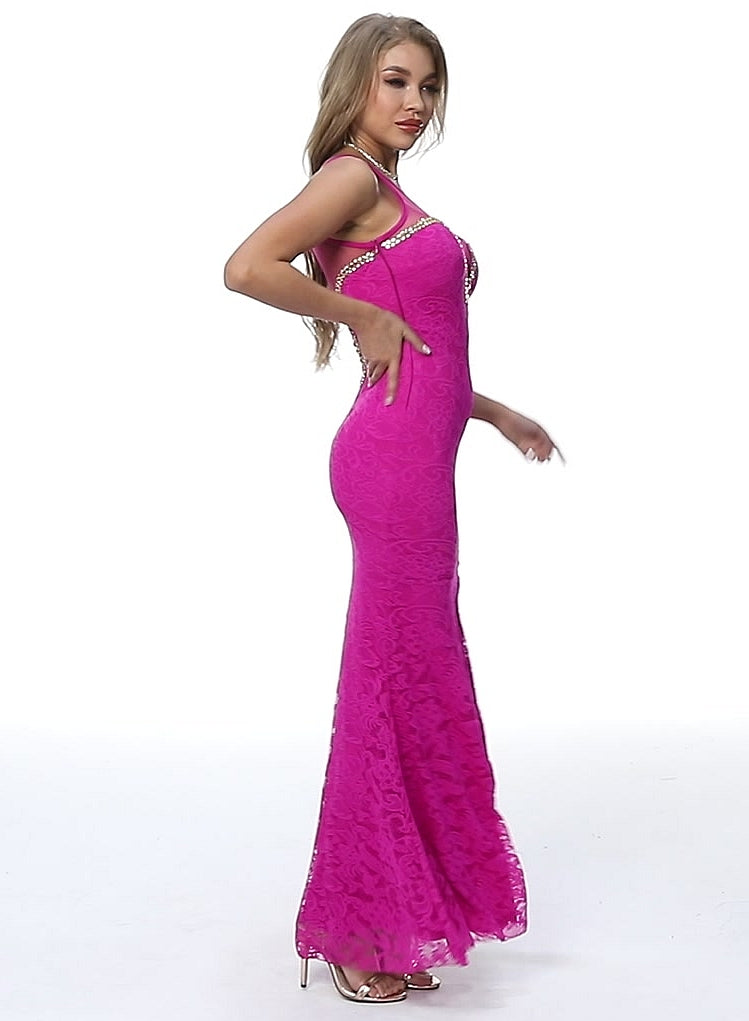 Exclusive - Hot Pink Lace