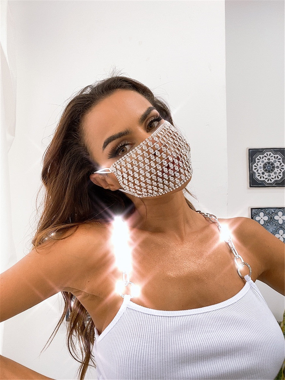 Handmade Shiny Face Mask