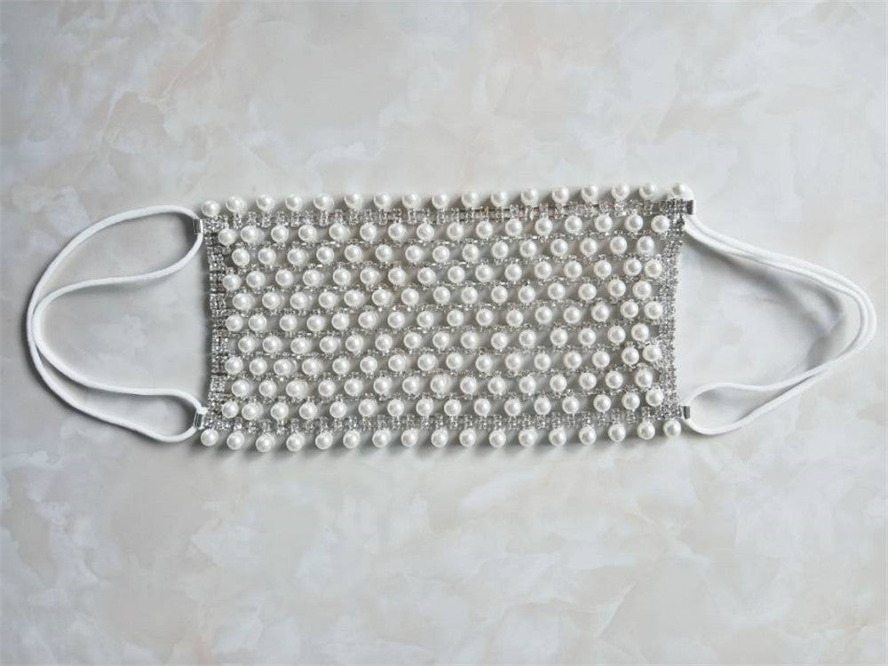 Handmade Pearl Mask Cover