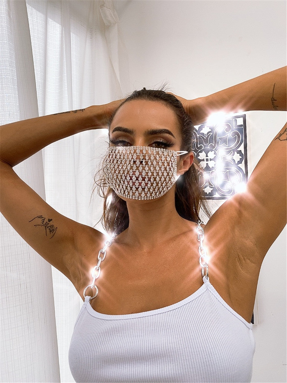 Handmade Shiny Face Mask