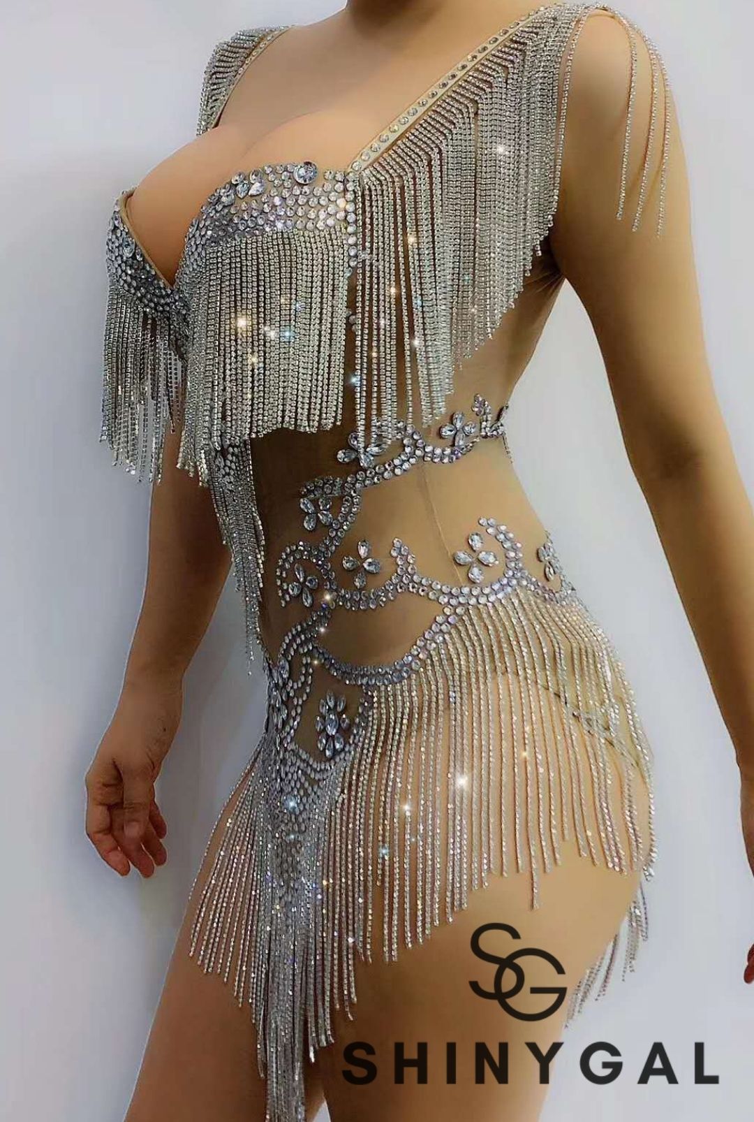 Luxury Full Crystsal Leotard