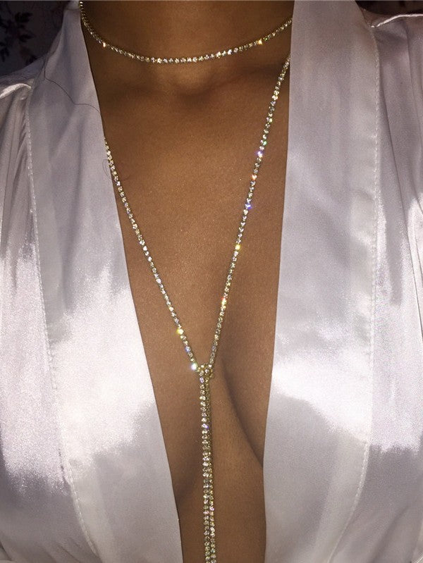 Long Diamond Necklace