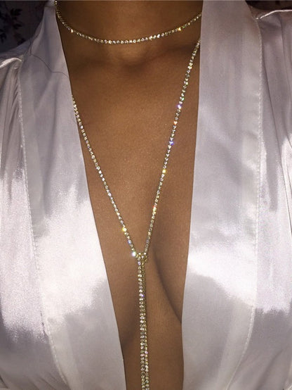 Long Diamond Necklace
