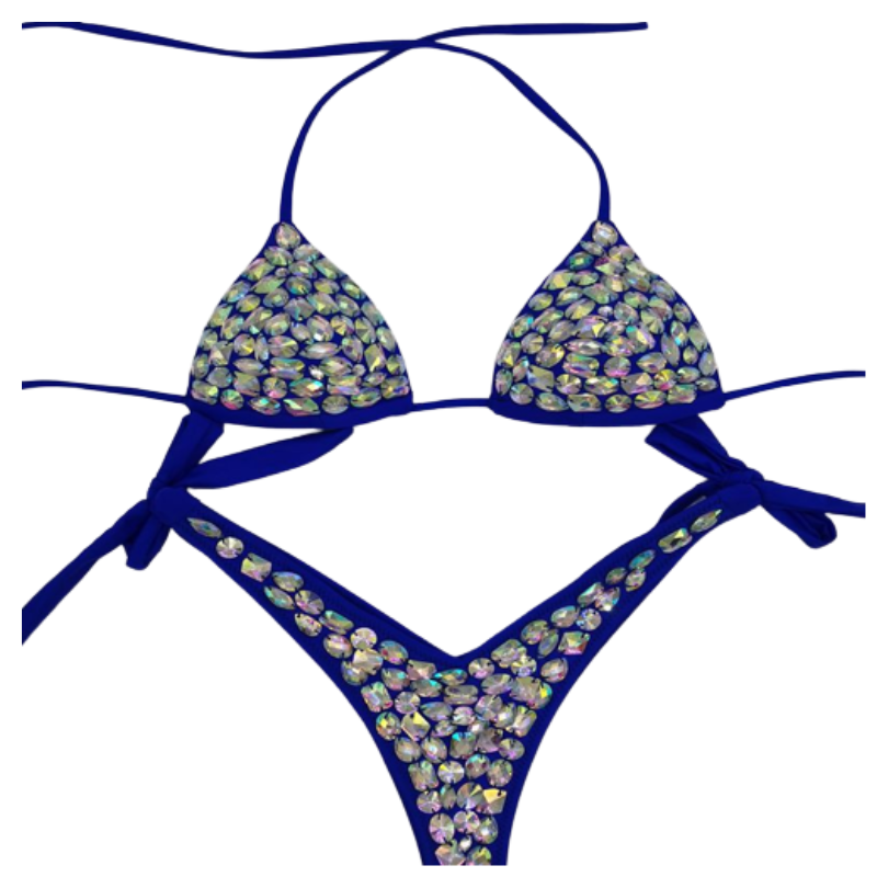 Crystal Low Waist Bikini Set