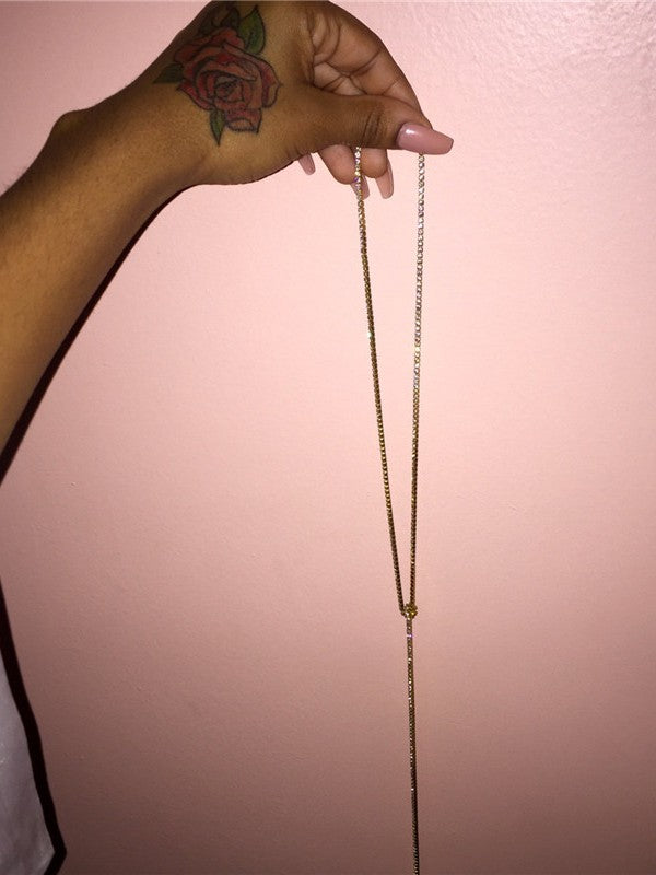 Long Diamond Necklace