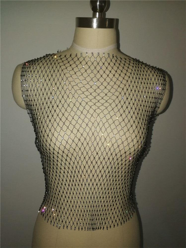 Mesh Round Neck Cami