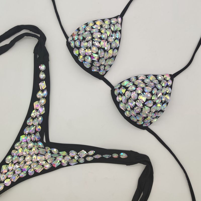 Crystal Low Waist Bikini Set