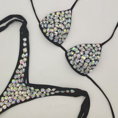 Crystal Low Waist Bikini Set