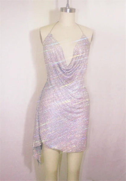 Diamante Wrap Up Dress