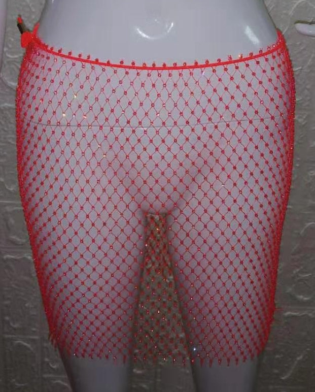 Mesh Mini Skirt