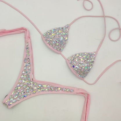 Crystal Low Waist Bikini Set