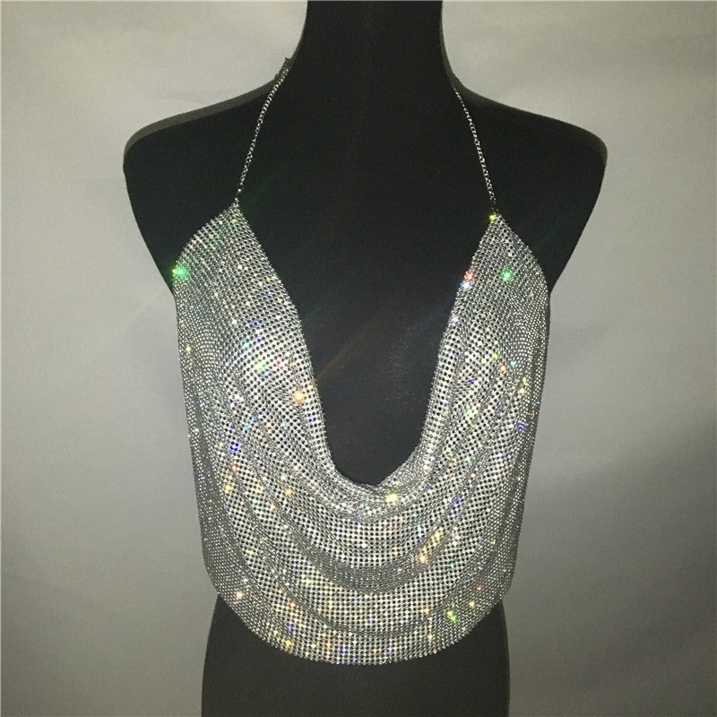 Shiny Draped Top