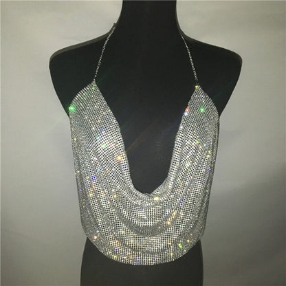 Shiny Draped Top