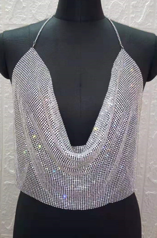 Shiny Draped Top