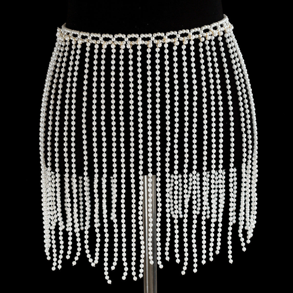 Pearl Bra Skirt Bikini Cover Up Set