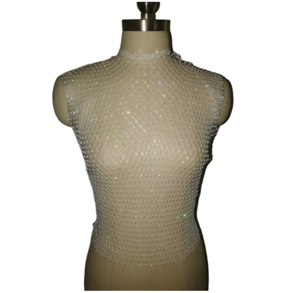 Mesh Round Neck Cami