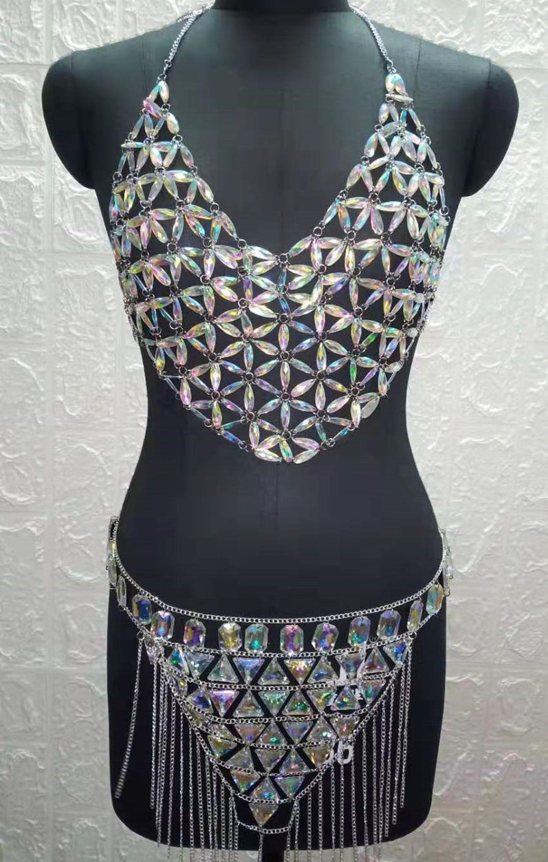 Heart Shaped Crstyal Set